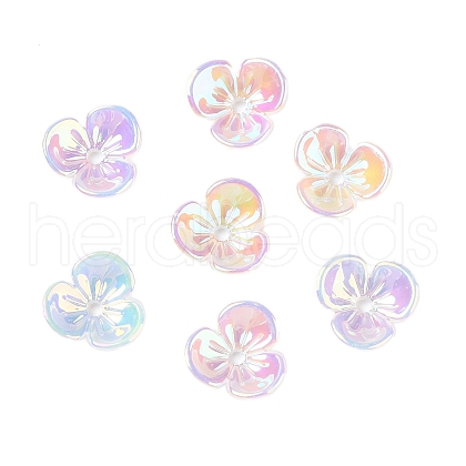 UV Plating Acrylic Bead Caps OACR-H121-04B-1