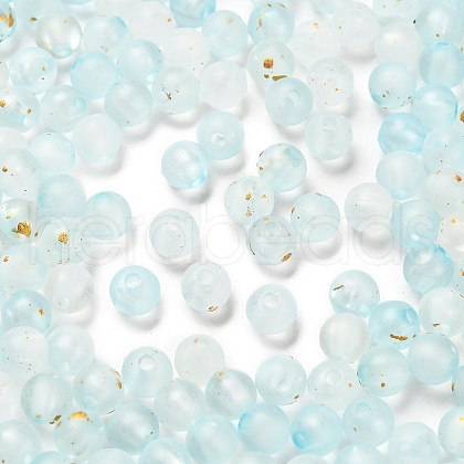 Frosted Transparent Acrylic Beads OACR-F013-12G-1