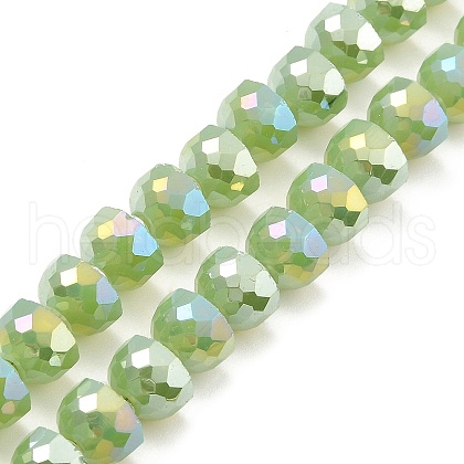 AB Color Plate Glass Beads Strands EGLA-P051-02A-A01-1