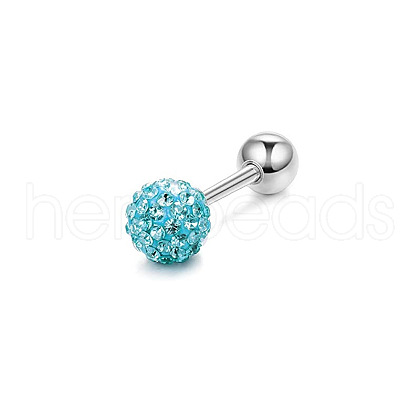 Round 316L Surgical Stainless Steel Cartilage Earrings for Women Men WGCE133-08-1