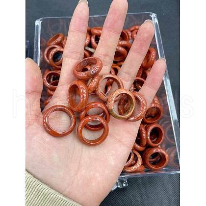 Natural Red Jasper Finger Rings WG8089A-32-1