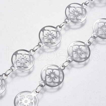 Tarnish Resistant 304 Stainless Steel Link Chains CHS-I004-01P-1