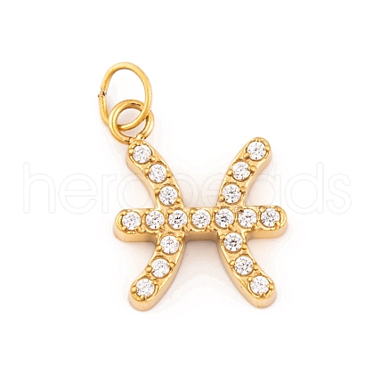316 Stainless Steel Micro Pave Cubic Zirconia Pendants STAS-K284-01H-G-1