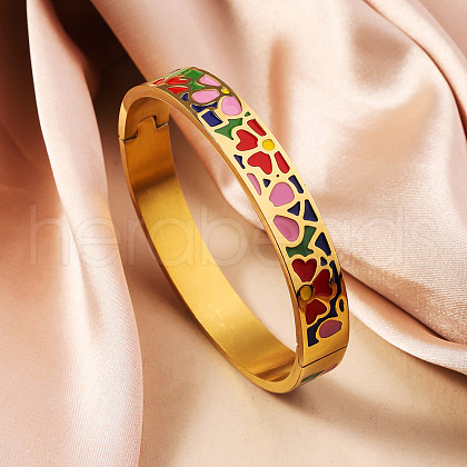 304 Stainless Steel Enamel Bangles FS-WG30162-14-1