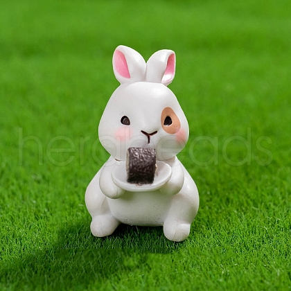 Resin Rabbit Miniature Ornaments PW-WGF87E4-04-1