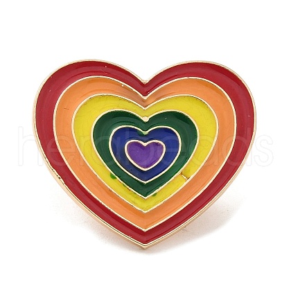 Pride Rainbow Theme Enamel Pins JEWB-G031-01Y-1