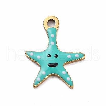 Ion Plating(IP) 201 Stainless Steel Charms STAS-A101-01C-04G-1