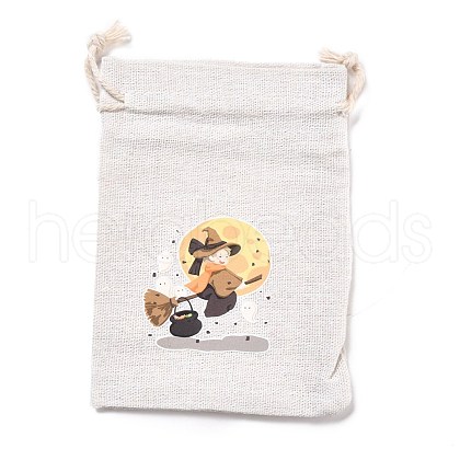 Halloween Cotton Cloth Storage Pouches ABAG-M004-01C-1