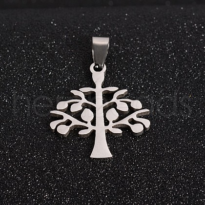 Tarnish Resistant Tree of Life 201 Stainless Steel Pendants STAS-I032-139-1