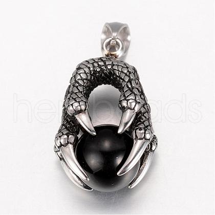316 Surgical Stainless Steel Pendants STAS-P039-013AS-1
