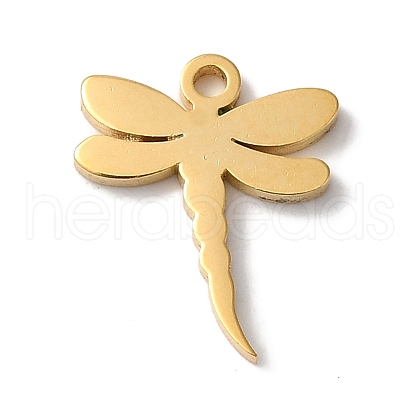 PVD Vacuum Plating 304 Stainless Steel Charms STAS-L081-015G-1
