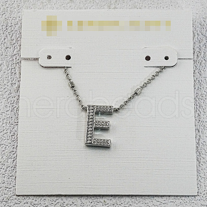 Brass Initial Pendant Necklaces for Women FS-WG8E27F-31-1