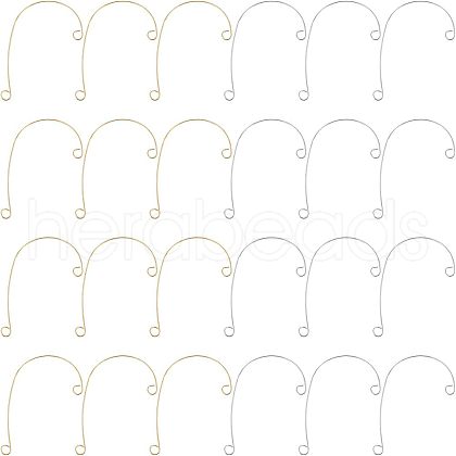 Unicraftale 40Pcs 2 Colors 316 Stainless Steel Ear Cuff Findings STAS-UN0037-75-1