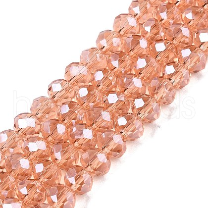 Electroplate Glass Beads Strands EGLA-A044-T6mm-A21-1