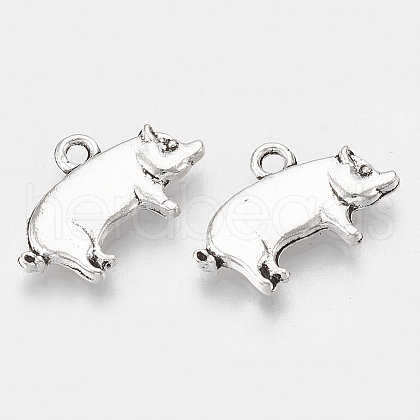 Tibetan Style Alloy Pendants X-TIBEP-T052-12AS-RS-1