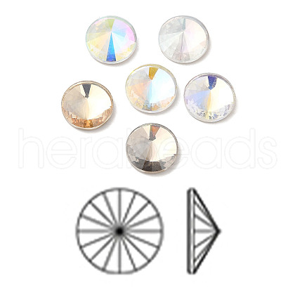K9 Glass Rhinestone Cabochons RGLA-N002-12A-1