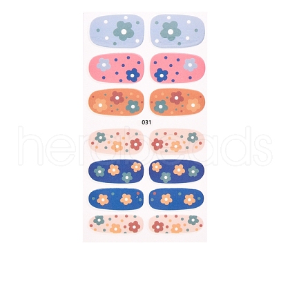 Full Cover Strawberry Flower Nail Stickers MRMJ-T100-031-1