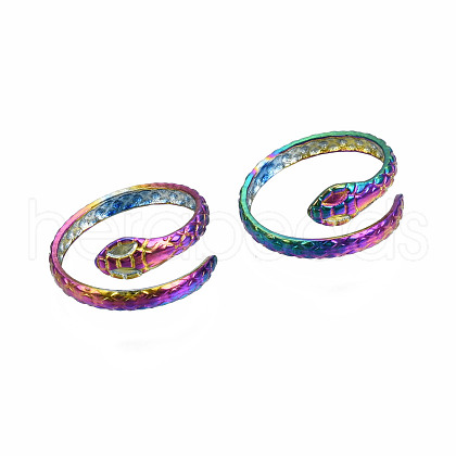 Snake Wrap Cuff Rings RJEW-N038-006-1