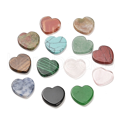 Natural & Synthetic Mixed Gemstone Cabochons G-M424-13-1