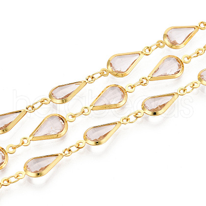 Brass Teardrop Link Chains CHC-N023-09A-G-1