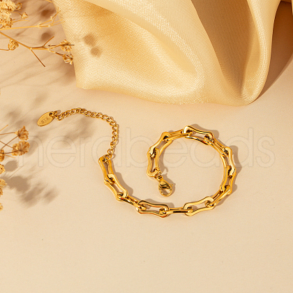 304 Stainless Steel Link Chain Bracelets for Women NW3333-1