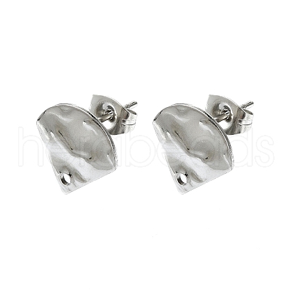 304 Stainless Steel Stud Earring Findings STAS-L024-003P-04-1