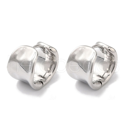 Ring Brass Hoop Earrings for Women EJEW-U008-10P-1