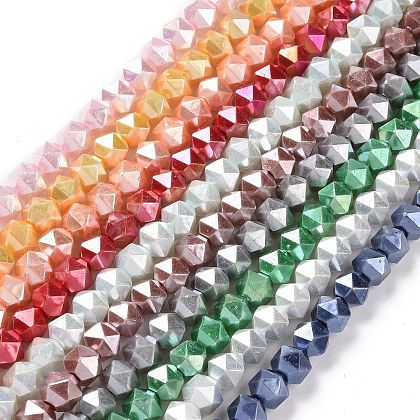 Glass Pearl Beads Strands GLAA-F122-03-1