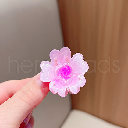 Flower Plastic Claw Hair Clips PW-WG3FA62-12-1
