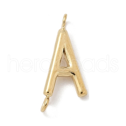 304 Stainless Steel Letter Connector Charms STAS-M108-01G-01-1