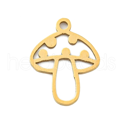 Ion Plating(IP) 201 Stainless Steel Pendants STAS-M015-09G-1