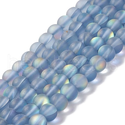 Synthetic Moonstone Beads Strands G-E573-01A-23-1