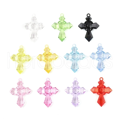 Transparent Acrylic Pendants TACR-Z004-01-1