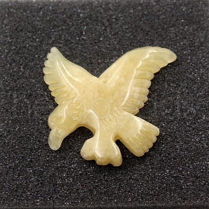 Carved Natural Topaz Jade Pendants PW-WG41647-12-1