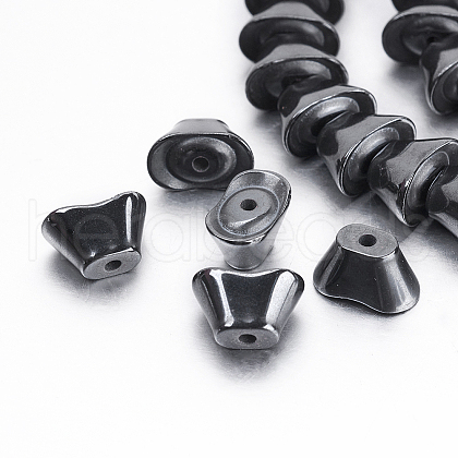 Non-magnetic Synthetic Hematite Beads Strands G-P341-28-7x4mm-1