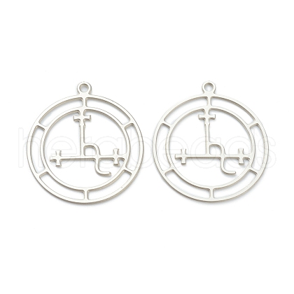Tarnish Resistant 304 Stainless Steel Sigil of Lilith Pendants STAS-P201-04P-1