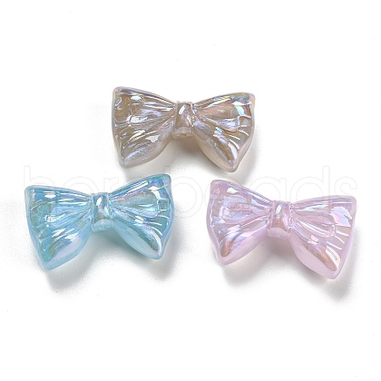 Iridescent Plating Acrylic Beads MACR-K353-38B-1