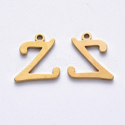 Vacuum Plating 201 Stainless Steel Charms STAS-R105-Z-G-1