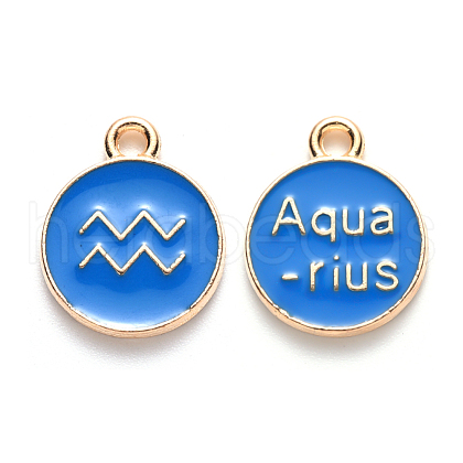 Alloy Enamel Pendants X-ENAM-S124-01B-02J-1