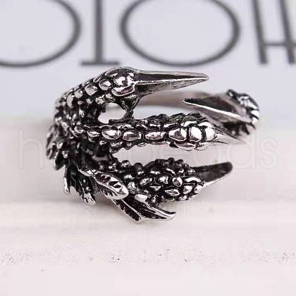 Dragon Claw Alloy Adjustable Cuff Rings for Men FS-WG918E1-01-1