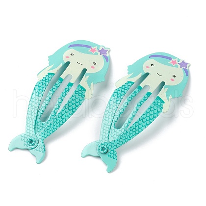 Baking Painted Iron Snap Hair Clips PHAR-B0002-27A-1