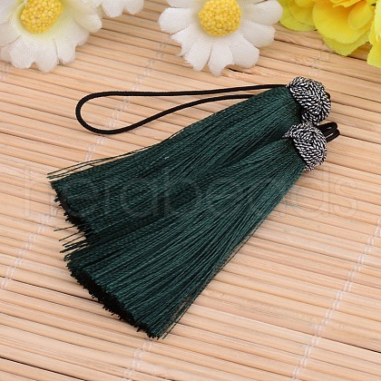 Nylon Tassel Big Pendant Decorations X-NWIR-I004-12-1