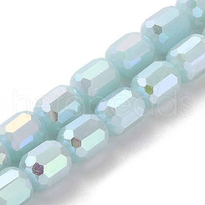 Imitation Jade Glass Beads Strands EGLA-D030-05D-1