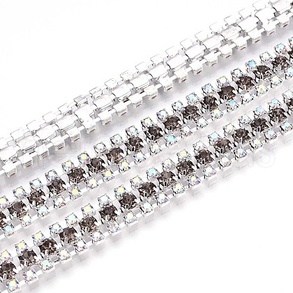 Iron Rhinestone Cup Chains CH-T006-04S-01-1