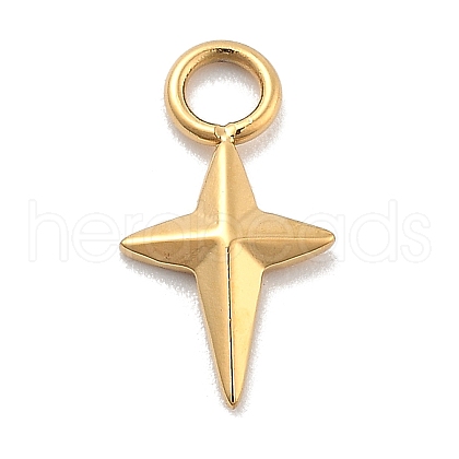 Ion Plating(IP) 304 Stainless Steel Charms STAS-P379-31G-1