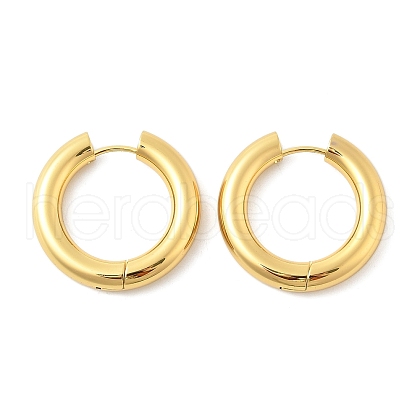 202 Stainless Steel Huggie Hoop Earrings EJEW-O087-08G-G-1