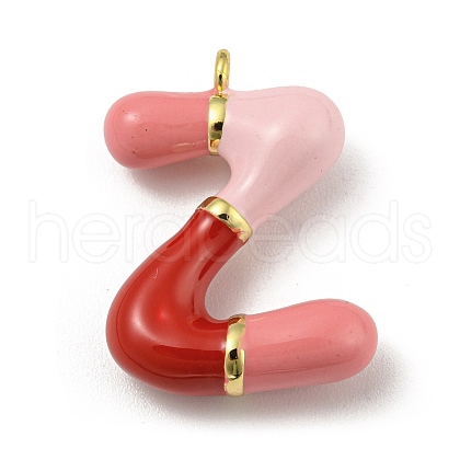 Brass Enamel Pendants X-KK-E093-03G-Z-1