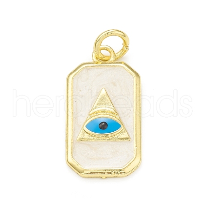 Rack Plating Brass Enamel Pendants KK-C011-47G-01-1