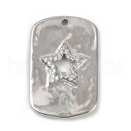 Brass Micro Pave Cubic Zirconia Pendants KK-M322-29P-1