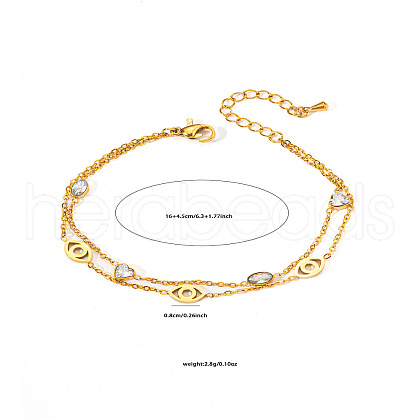 304 Stainless Steel Multi-strand Bracelets FS-WG4D9C6-01-1